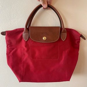 Mini Le Pliage Red Longchamp barely used!